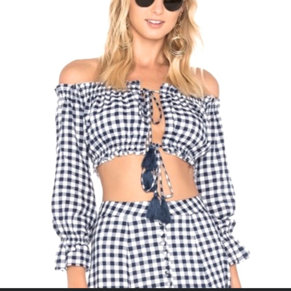 Revolve Majorelle Sangria Top